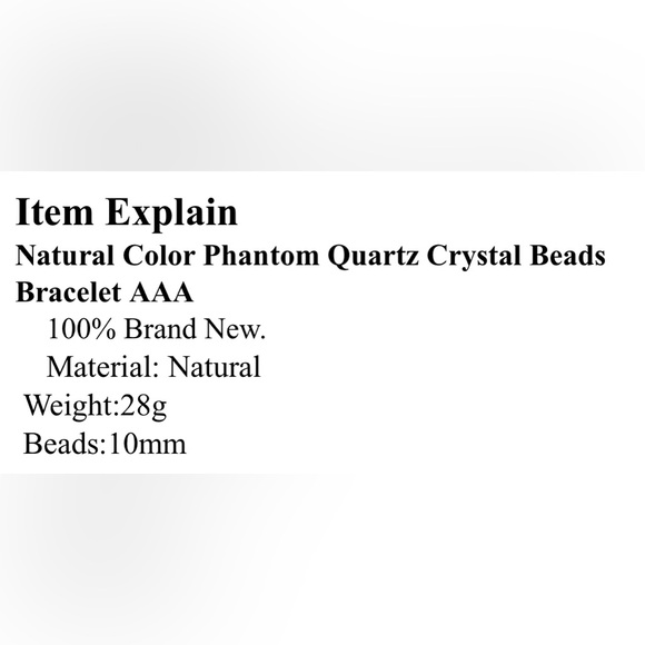PHANTOM QUARTZ BRACELET - Picture 2 of 10